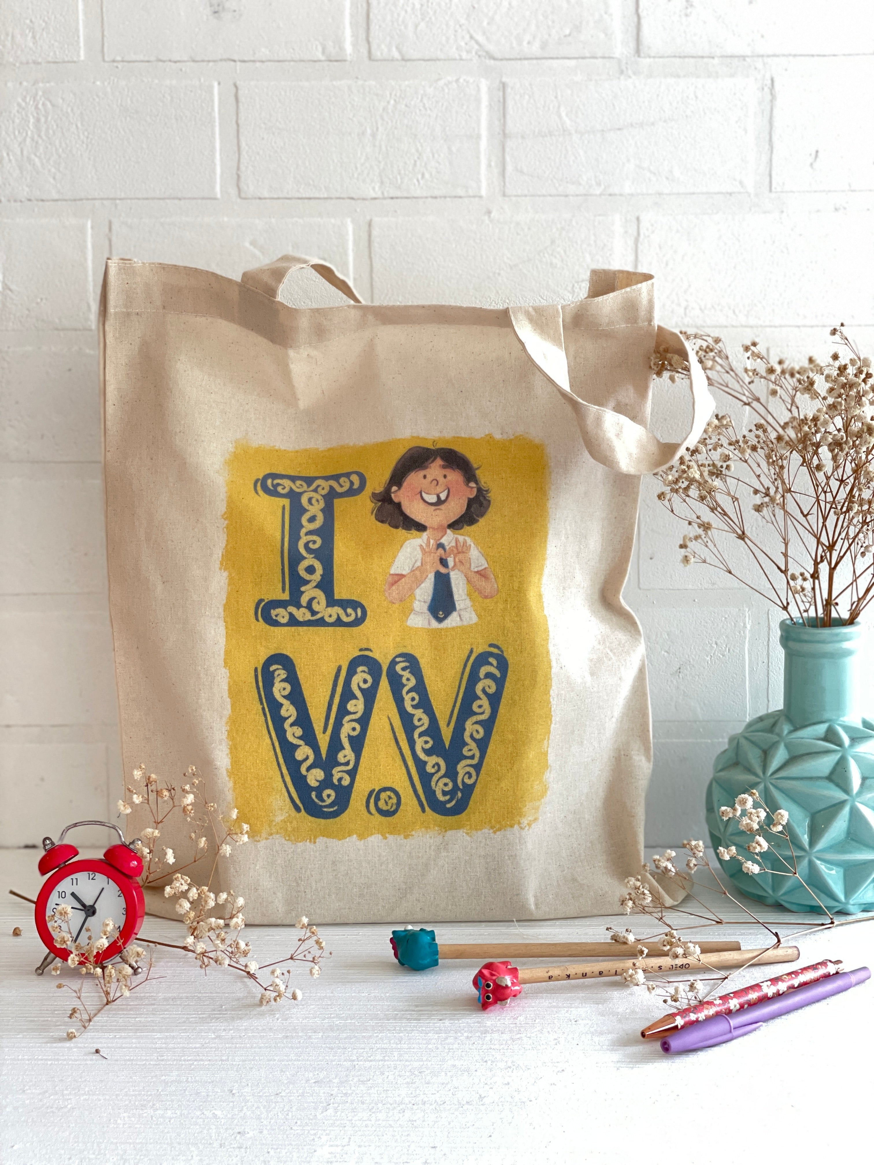 i Love V.V tote bag
