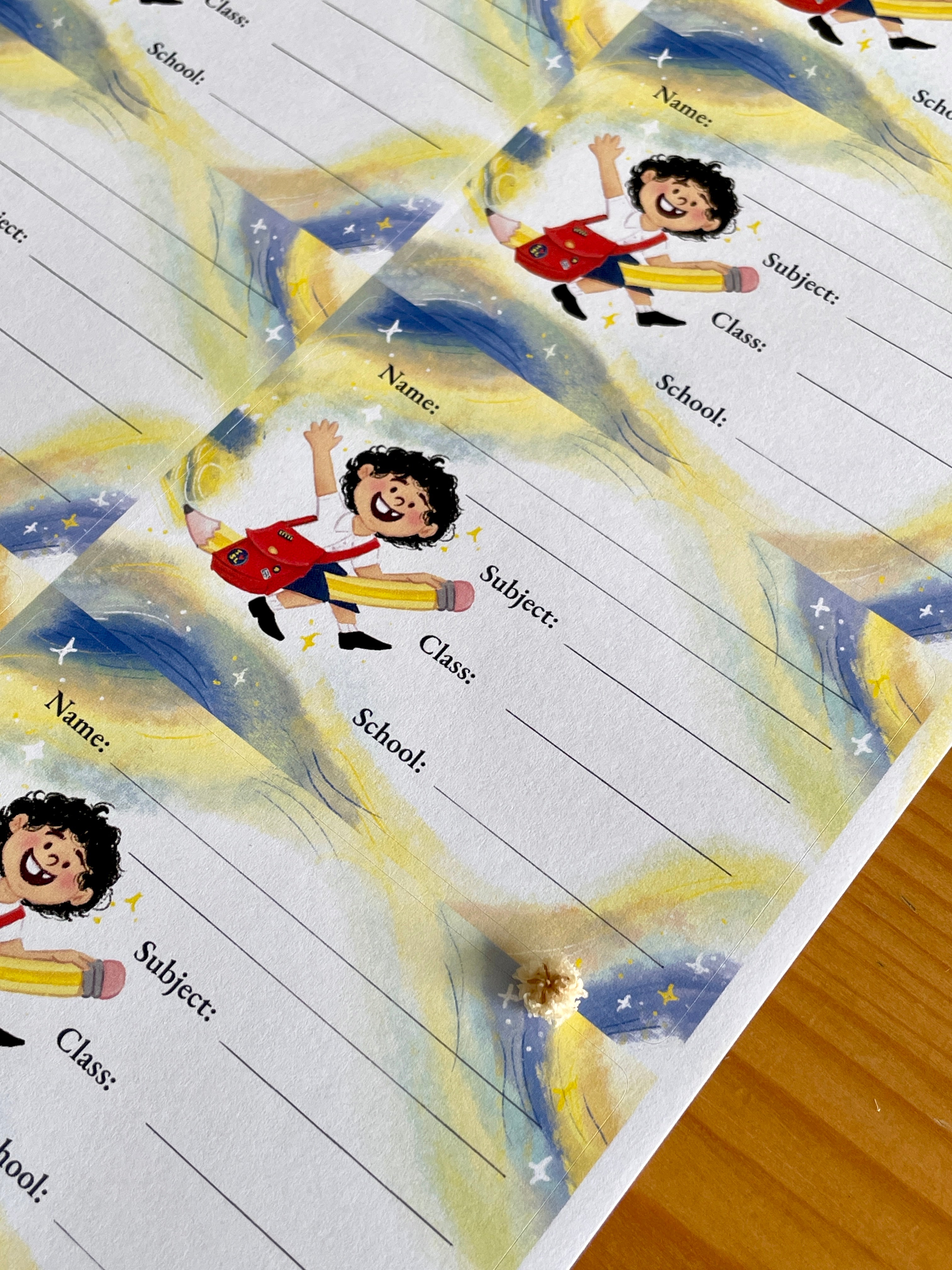 2 Name Sticker Sheets - Boy