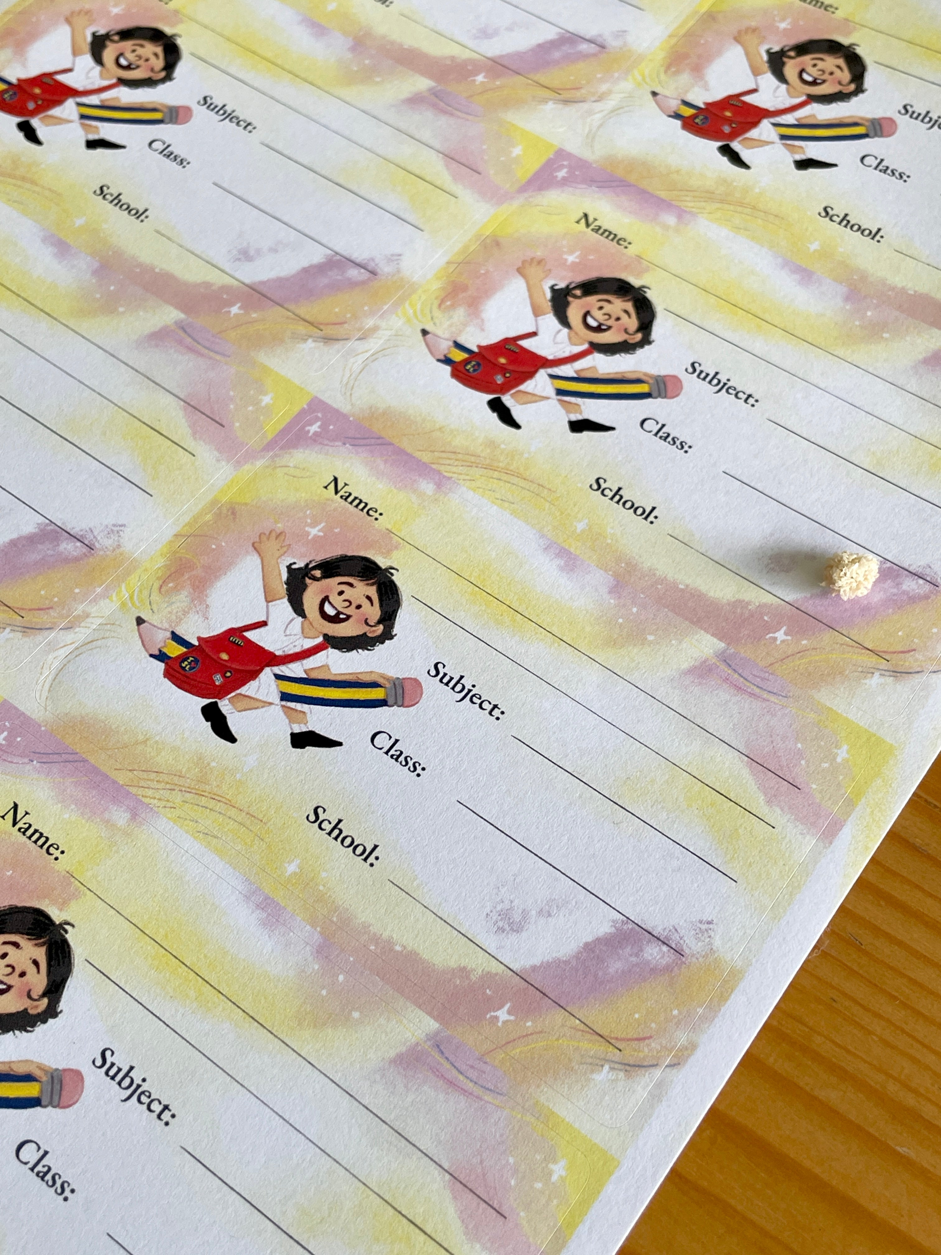 2 Name Sticker Sheets - Girl